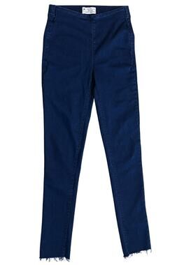 Free People Dark Blue Raw Hem Skinny